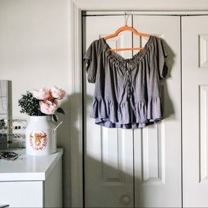 lilac free people boho top